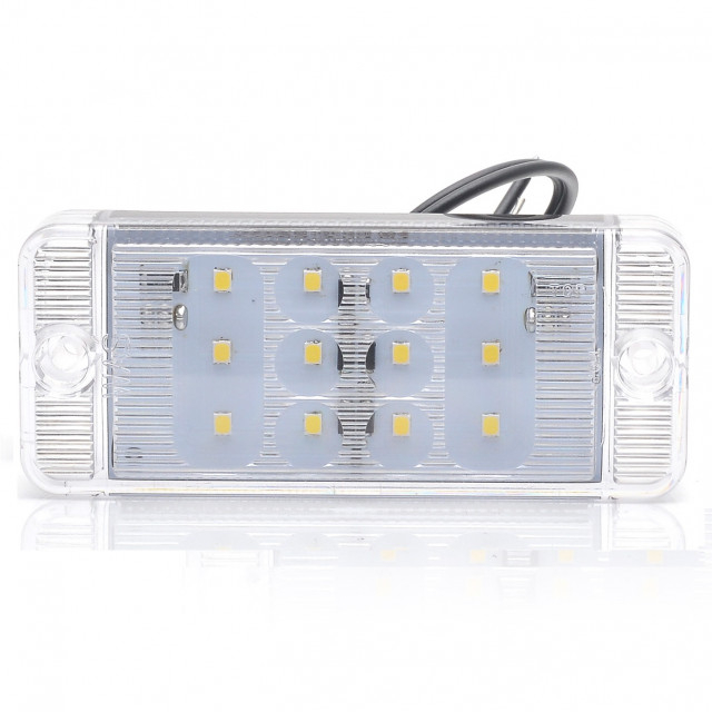 Lampa led dreptunghiulara alba 11x4.5 cm 12/24V [1]