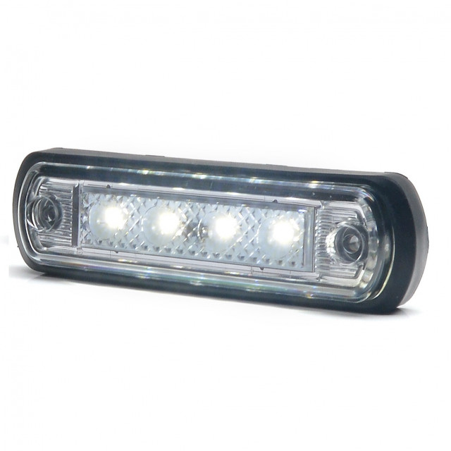 Lampa LED dreptunghiulara alba 30x108.60 mm 12-24V [1]