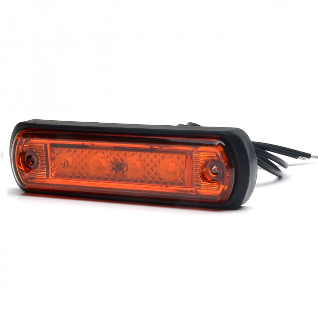 Lampa LED dreptunghiulara portocalie WAS 30x108.60 mm 12-24V [2]