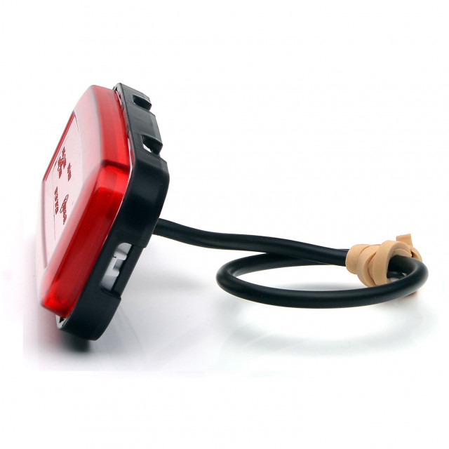 Lampa led dreptunghiulara rosie 12x5.5 cm [3]