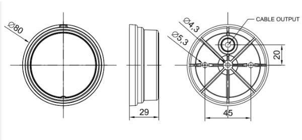 Lampa LED galbena [2]