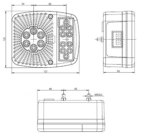Lampa LED Multifunctionala 12-24V [4]