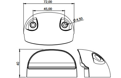Lampa led pentru placuta de inmatriculare [3]
