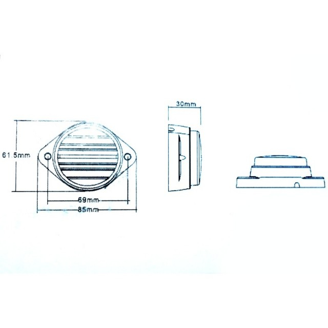Lampa Led rotunda alba 24V [2]