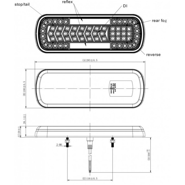 LAMPA LED SEMNALIZARE DINAMICA [2]