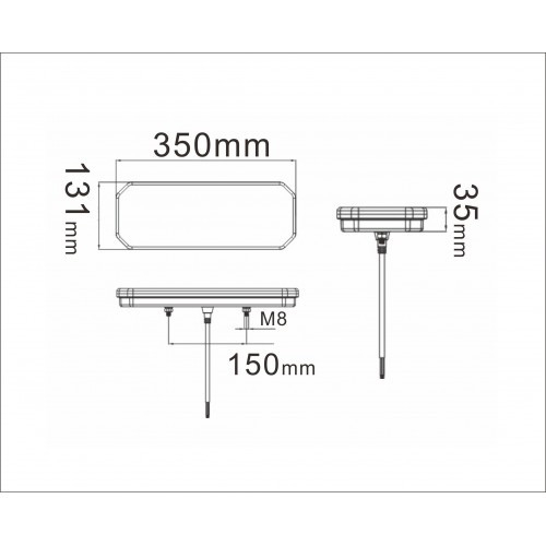 Lampa LED stanga,  semnalizare dinamica, 6 functii [3]