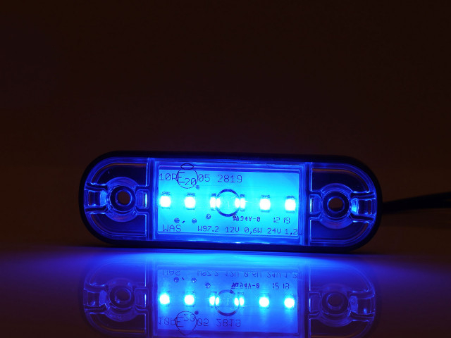 Lampa marcaj albastra LED 12/24V [1]