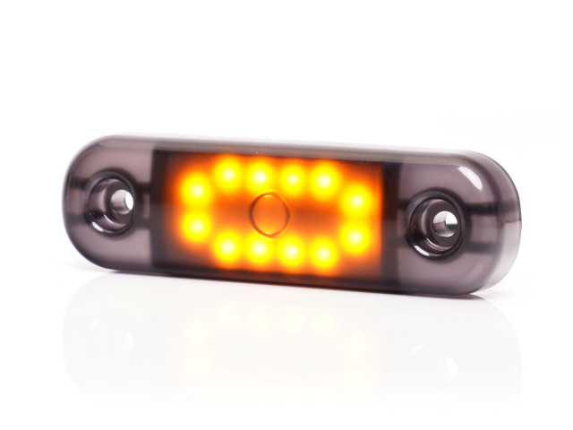 Lampa marcaj,  cu lumina portocalie 12 led-uri 12/24V [1]