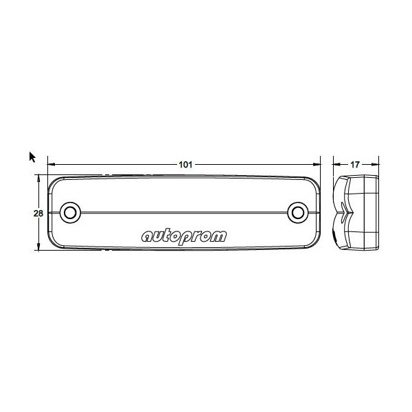 Lampa marcaj lateral 24V [2]
