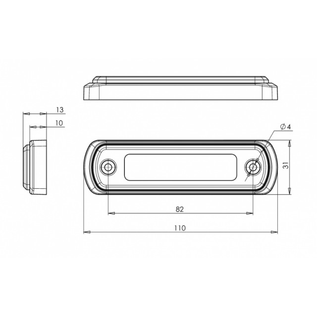 Lampa marcaj lateral galben neon [6]