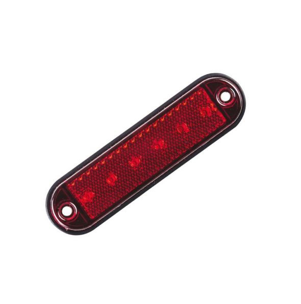 Lampa marcaj lateral rosie 10x3 cm 6 LED-URI [1]