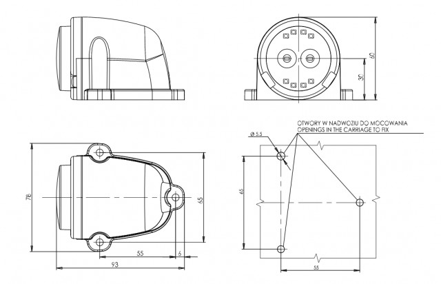 Lampa multifunctionala spate 12/24V [2]