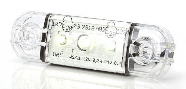 Lampa pozitie 3 leduri ovala alba [1]