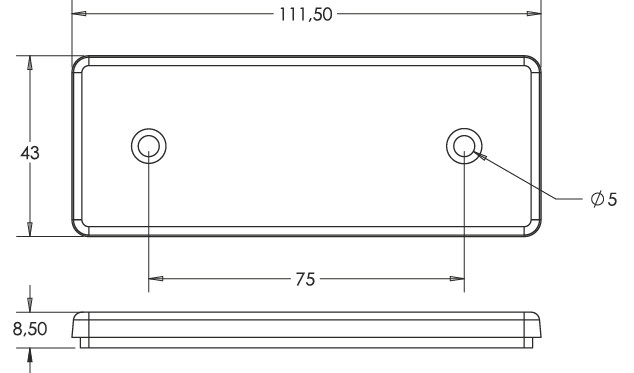 Lampa pozitie alba cu led [2]
