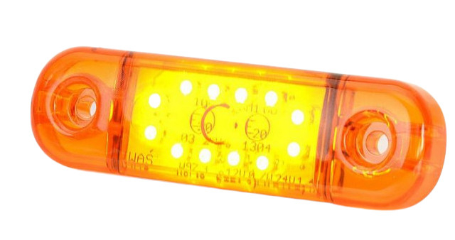 Lampa pozitie ovala portocalie  12 led-uri [1]