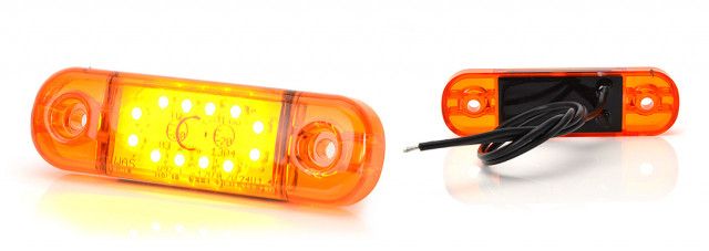 Lampa pozitie ovala portocalie  12 led-uri [2]