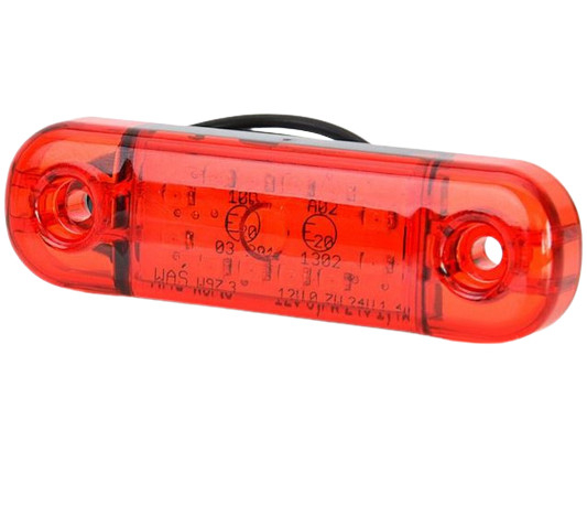 Lampa pozitie ovala rosie 12 led-uri [2]