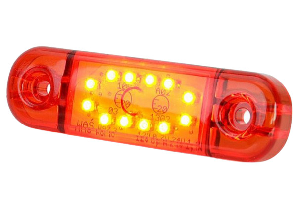 Lampa pozitie ovala rosie 12 led-uri [1]