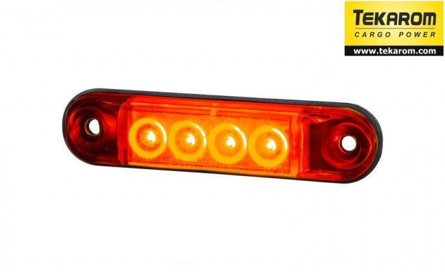 Lampa pozitie ovala rosie [2]