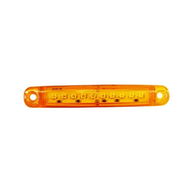 Lampa pozitie-strobo portocalie 9 leduri 10x1.5 cm [1]