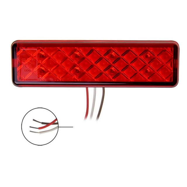 Lampa spate cu 2 functii LED 135 x 38mm 12/24V [3]