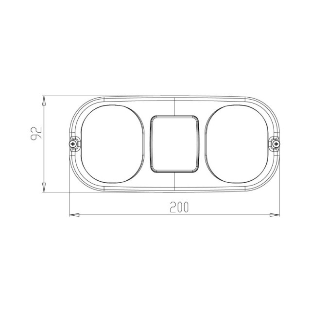 Lampa stop led camion 12v 22x9 cm [4]