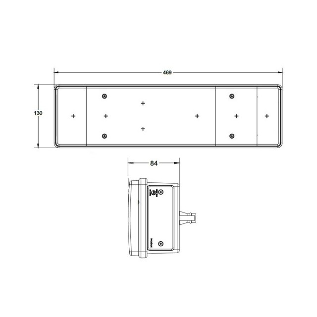 Lampa stop led camion 24V [2]