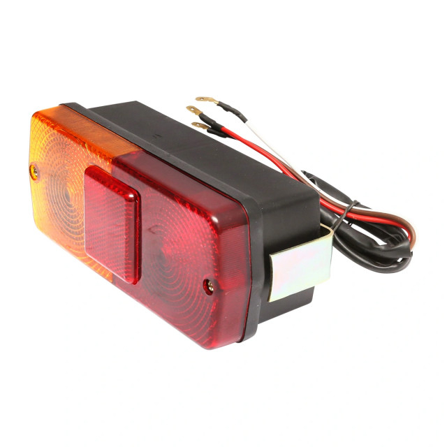 Lampa stop spate cu catadioptru rosu-galben 12 V [2]