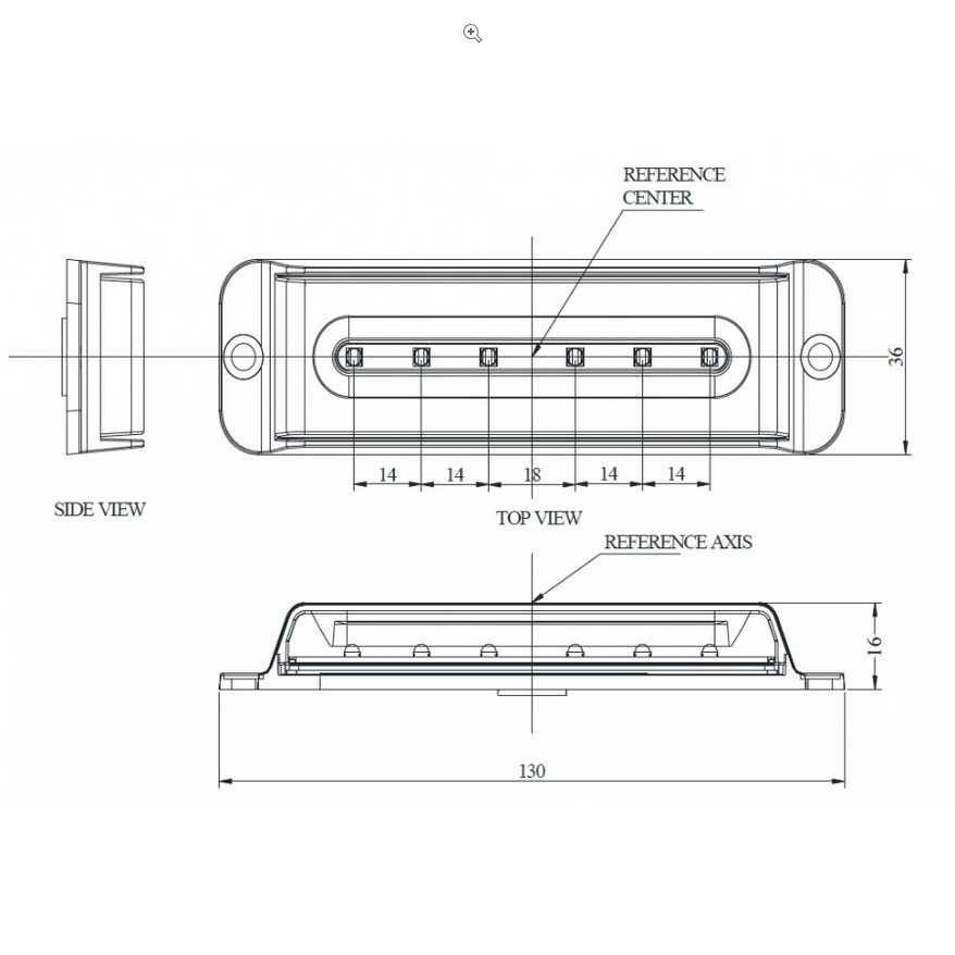Lampa stroboscopica 6 led-uri lumina albastra [3]