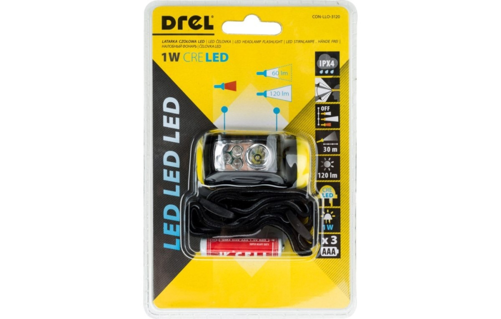 Lanternă frontală 1W, LED [2]