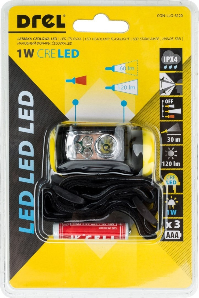 Lanternă frontală 1W, LED [3]