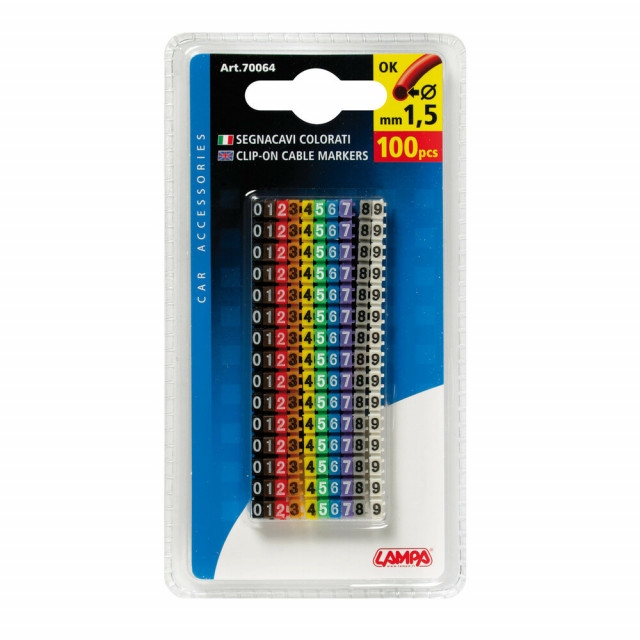 Marcatori de cablu cu clips, set 100 buc [2]