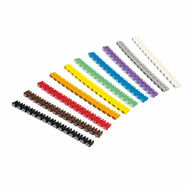 Marcatori de cablu cu clips, set 100 buc [3]