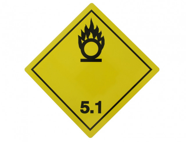 Placa ADR aluminiu - "Pericol Transport substante comburante carburanti clasa 5.1" [1]