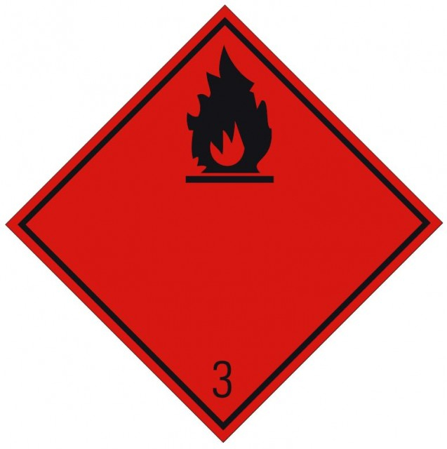 Placa ADR aluminiu - "Transport lichide inflamabile clasa 3n" [1]