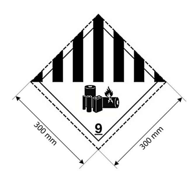 Placa ADR aluminiu - "Transport substante obiecte periculoase diverse clasa 9" [1]