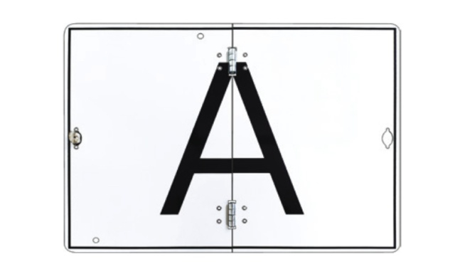 Placa litera ,, A " pliabila, aluminiu 400 x 300mm [1]