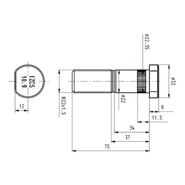 Prezon M22x1,5x73mm [2]