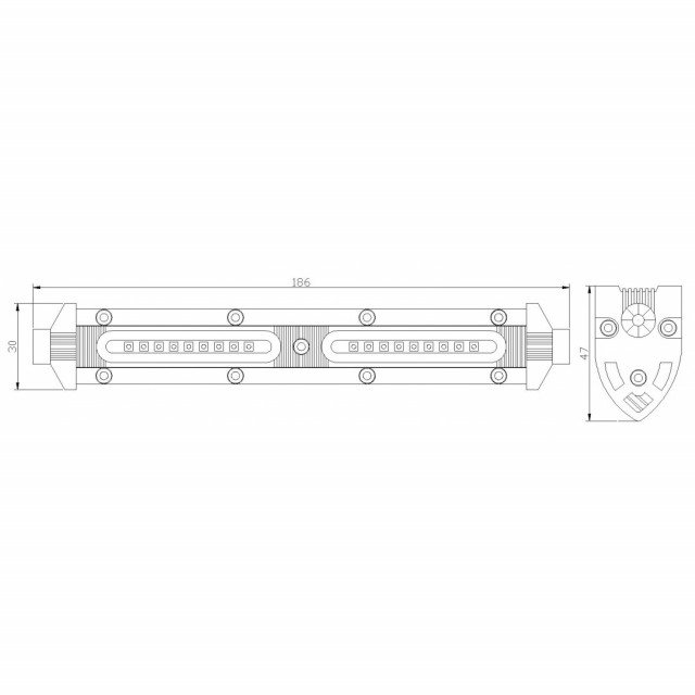 Proiector 18 LED 186mm 27W(1200Lm) [2]