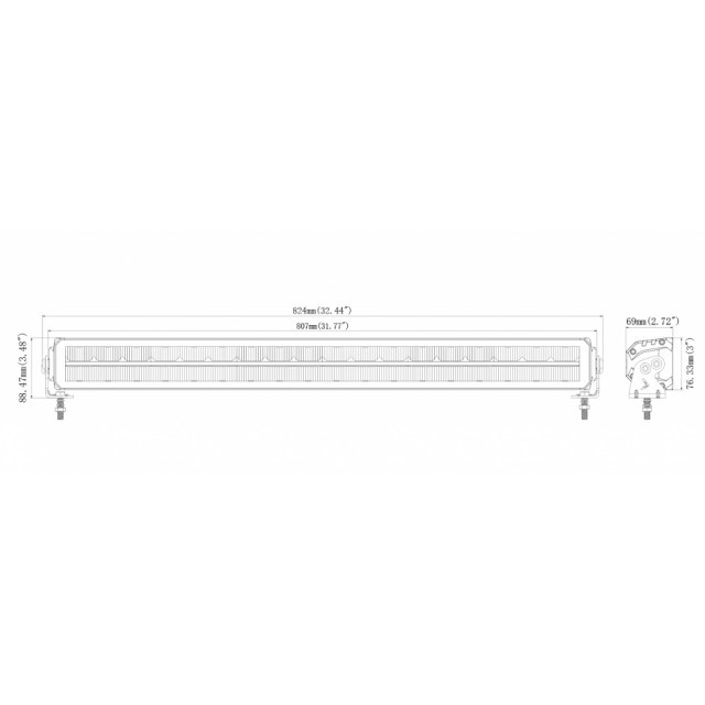 Proiector 36 + 72 LED + conector 12V-24V [5]