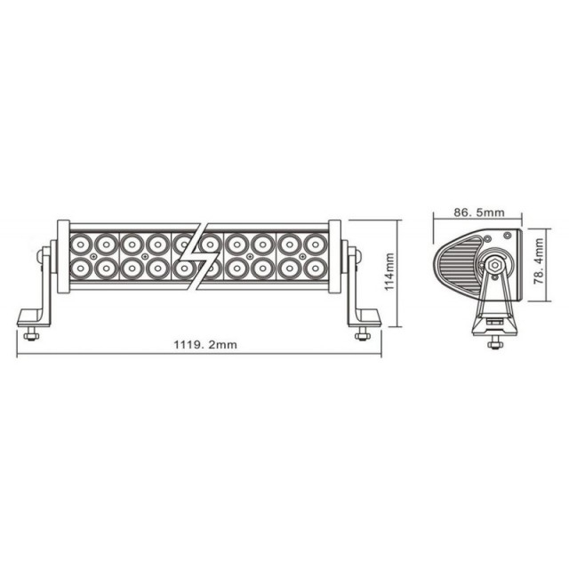 Proiector 80 LED 1119mm 240W [2]