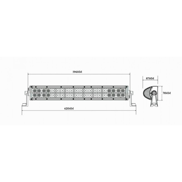 Proiector camuflaj 40 LED 620mm 120W(8800Lm) [2]
