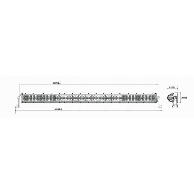 Proiector camuflaj 80 LED 1140mm 240W [2]
