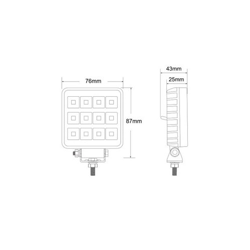 Proiector LED  12 led-uri 12W 12-24V [3]