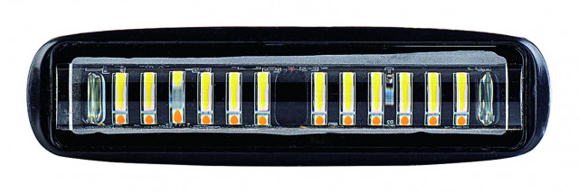 Proiector LED 24W 30° 12-24V lumina alba + portocalie si functie stroboscopica [1]