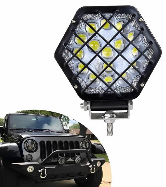 Proiector LED cu grilaj metalic 16 led-uri 13 - 30V 48W [6]