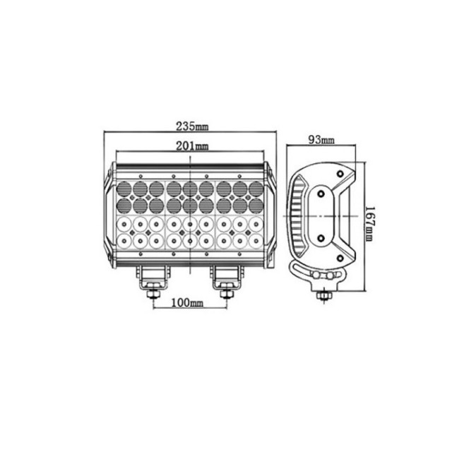 Proiector LED dreptunghiular 108W [2]