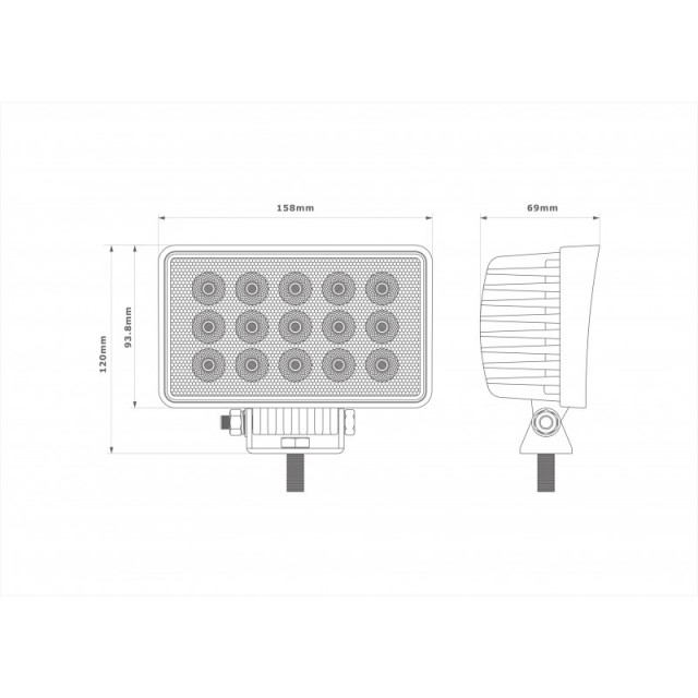 Proiector LED dreptunghiular 45W [4]