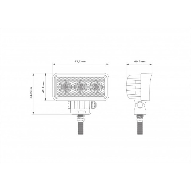 Proiector LED dreptunghiular 9W [4]