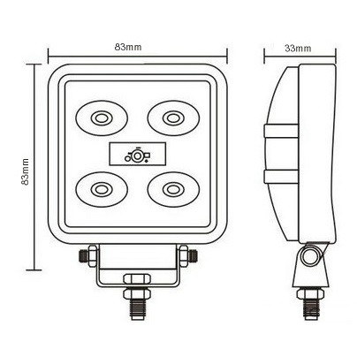 Proiector LED patrat 15W [2]